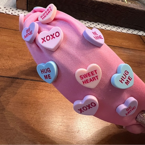 Pink “Candy” Heart Headband - Picture 2 of 3